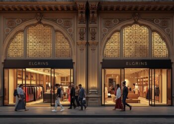 Luxury fashion products displayed in Indian retail store representing high-end brand performance and sales