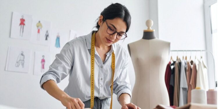 Designers de mode durable créant des collections printanières écologiques en Inde