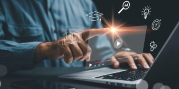 India EdTech investment mobile app showing digital learning platform and education technology interface