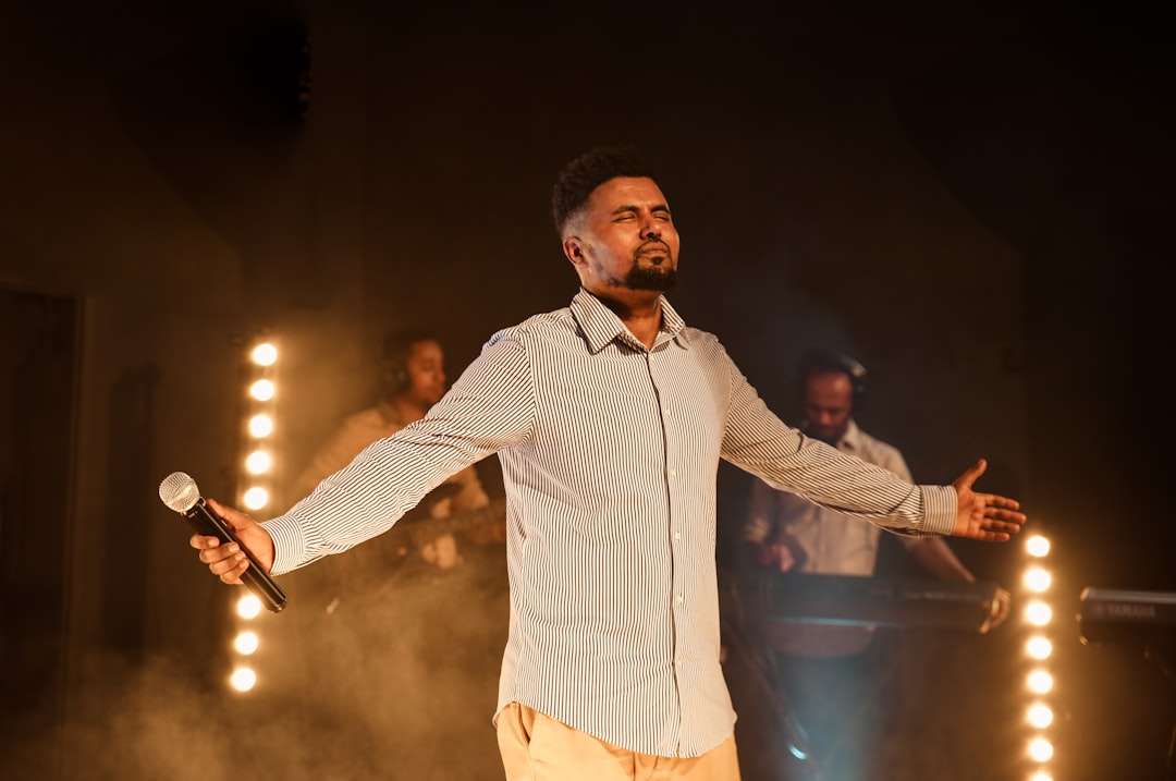 A Carnatic vocalist performs live, representing the growing global reach of digital labels for Indian classical music