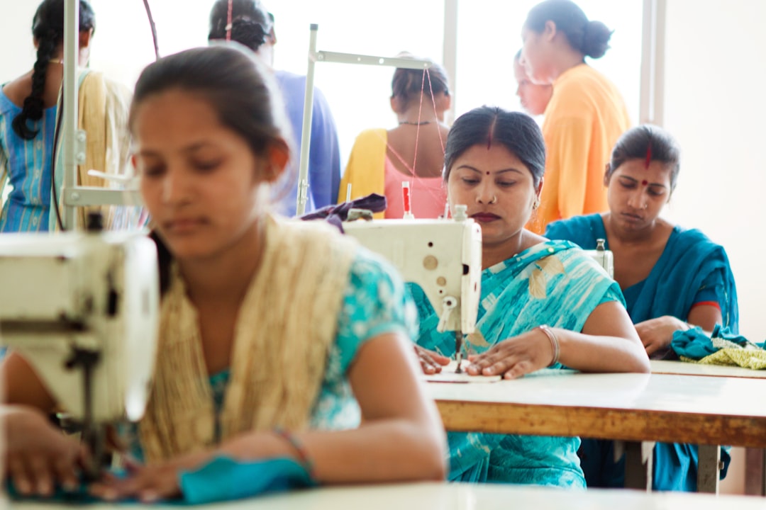 A group of Indian youth attend a skill training session, part of efforts to convert the demographic dividend into employment.