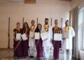 students and teachers celebrating during Guru Purnima, the Indian festival of gratitude for teachers