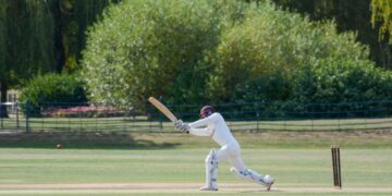 women-cricket-players-batting-match-unsplash - INDIAwebzine India women's cricket player batting during a Women's Cricket World Cup group stage match