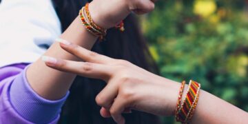 indian-woman-tying-rakhi-brother-wrist-unsplash - INDIAwebzine A sister ties a rakhi on her brother's wrist during Raksha Bandhan gifting ceremonies in India