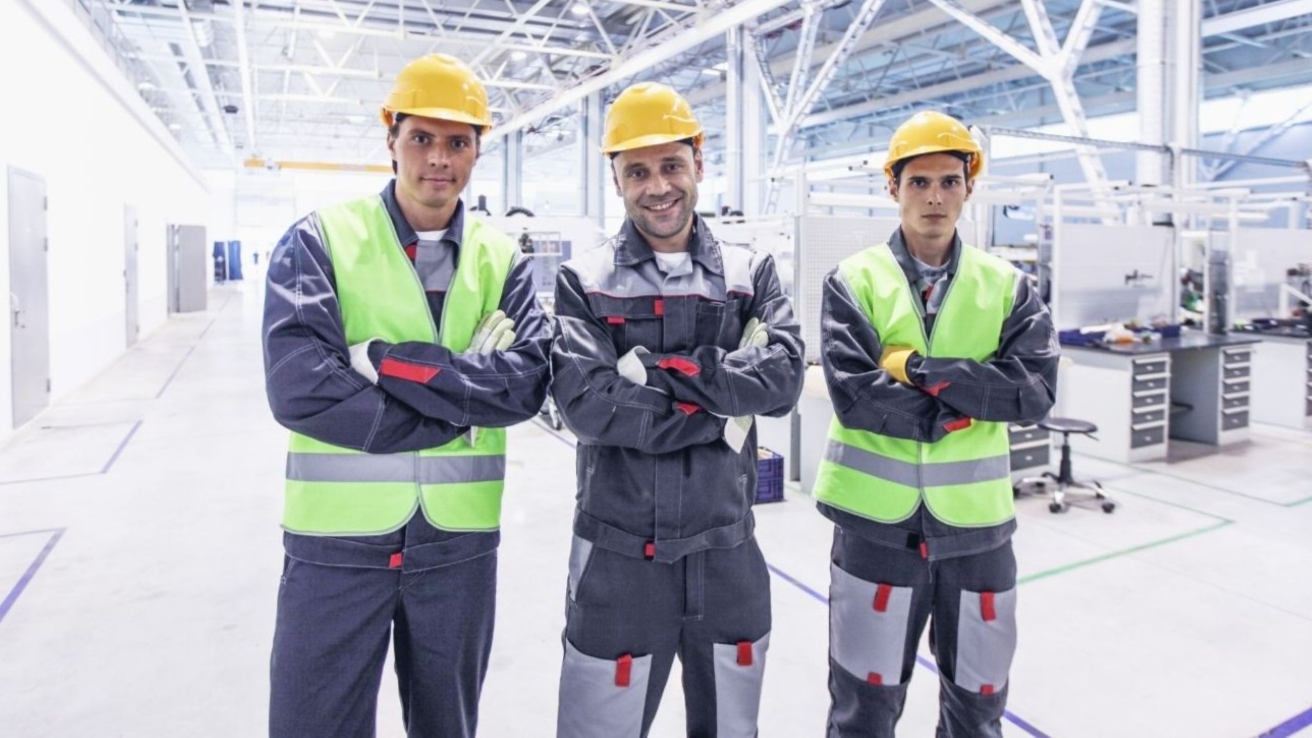 Trabajadores en una línea de producción de fabricación en la India bajo la iniciativa Make in India